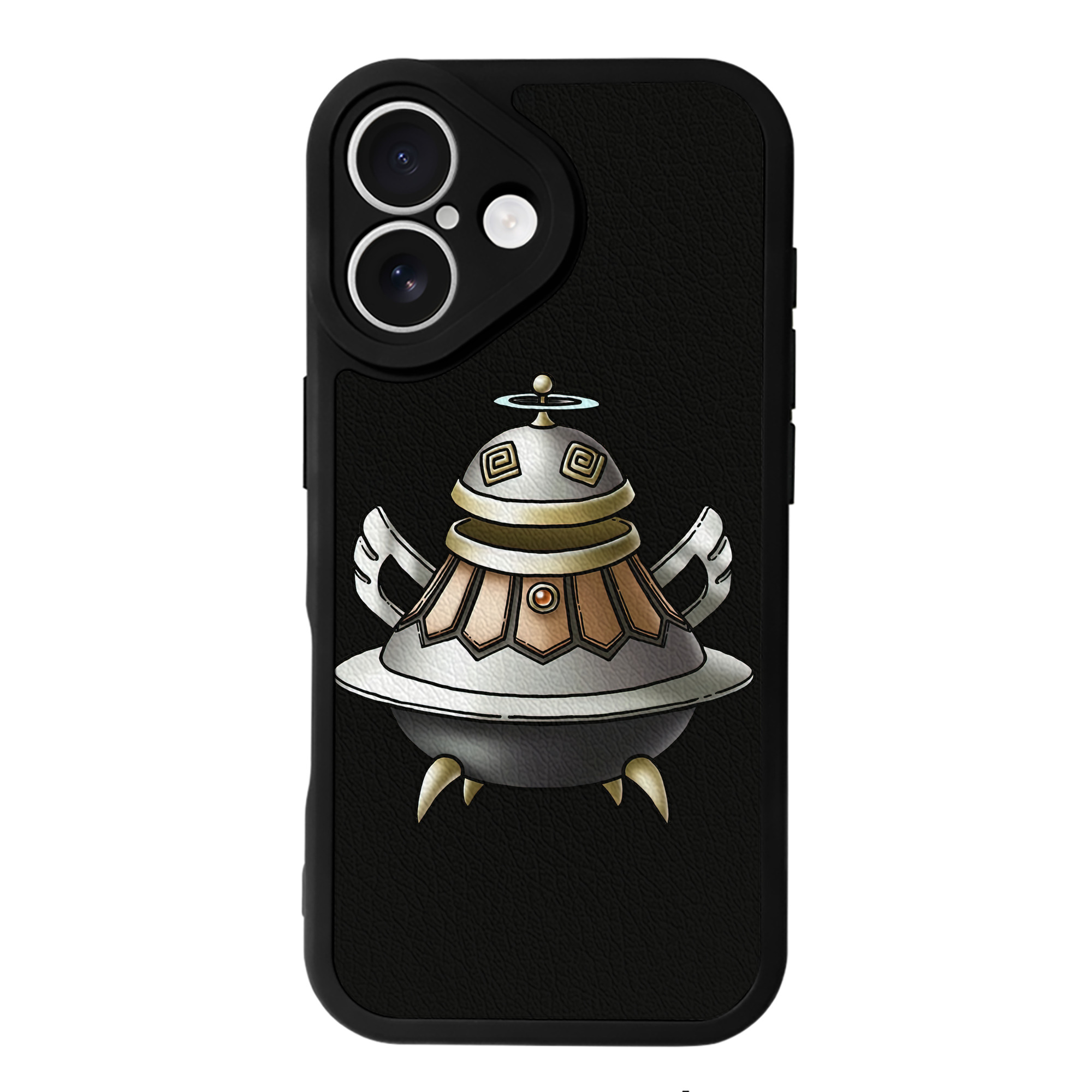 （画像用） ドラゴンクエスト Doragon Kuesuto Dragon Quest 【iPhone 16シリーズ対応】シリコンスマホケース（レザー調） 材質：シリコン